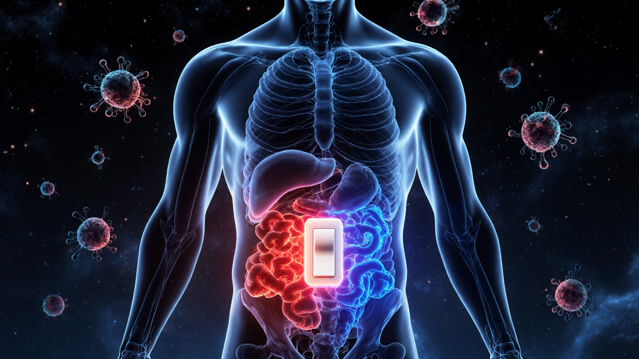 Схема тела с переключением метаболизма с углеводов на кетоны